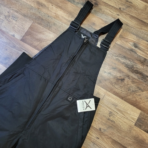 Arctix Men's Black Essential Snow Bib Overalls Size Medium - Picture 4 of 8